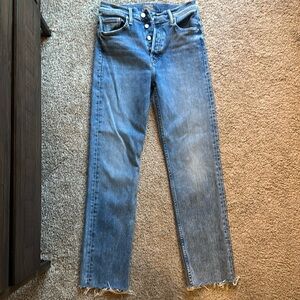 Mother Tomcat Ankle Fray size 28